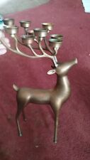 Large brass reindeer for sale  Questa