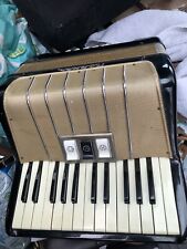 Working Vintage Piano Accordion Hohner For Student 12 Bass White for sale  Shipping to South Africa