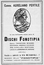 Pubblicita 1926 dischi usato  Biella