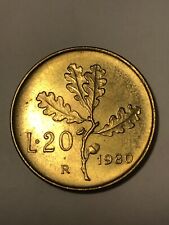 Usato, Moneta Rara 20 LIRE 1980 - REPUBBLICA ITALIANA - TESTE INVERSE usato  Italia