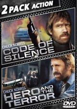 Chuck Norris Código del Silencio/Héroe y el Terror muy buena condición dvd región 1 t431 segunda mano  Embacar hacia Argentina