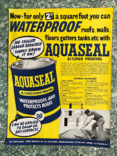 Vintage aquaseal liquid for sale  RUSHDEN