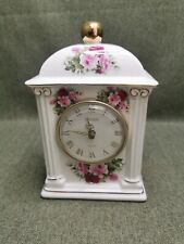 Porcelain mantle clock for sale  WORTHING