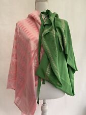 Sarong fabric green for sale  HAYWARDS HEATH