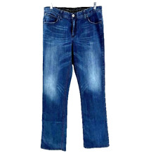 Jeans feminino Wrangler Q Baby Ultimate Riding stretch bootcut tamanho 13/14 azul comprar usado  Enviando para Brazil