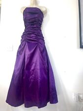 Purple satin dress for sale  SHEFFIELD
