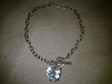 Silver diamante heart for sale  UXBRIDGE