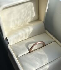 Usado, Aliança de casamento ouro rosa escovado 14k 2mm tamanho 4,5 comprar usado  Enviando para Brazil