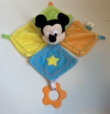 Cobertor de segurança Disney Baby Mickey Mouse pelúcia macia Lovey com mordedor em excelente estado usado Buba comprar usado  Enviando para Brazil