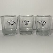 Juego de 3 vasos Jack Daniels Lowball Whiskey Rocks vaso fondo en relieve logotipo, usado segunda mano  Embacar hacia Argentina