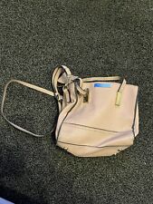 Leather beige handbag for sale  BURNLEY