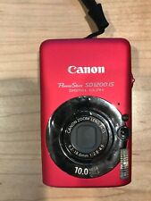 Cannon Power Shot sd1200 IS Digital Camera w/ charger Red 10.0 Mega Pixels, used for sale  Shipping to South Africa