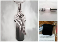 COMPLETE SET - Angel Wing with Rose Cremation Urn with Necklace, Pouch, Fill Kit for sale  Brooksville