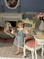 Casa de bonecas miniatura feita artesanalmente boneca de porcelana vintage 1:12 com coelho comprar usado  Enviando para Brazil