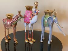 Patience Brewster Dept 56 Nativity Magi Animal Figures-CANDLE HOLDERS-Used-RARE for sale  Maynard
