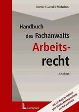 Handbuch fachanwalts arbeitsre gebraucht kaufen  Stuttgart