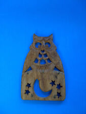 Carved wood owl for sale  Encino