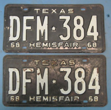 1968 texas license for sale  Montpelier