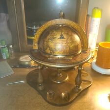 Vintage Old World Globe Tobacco Humidor and Pipe Rack for sale  Shipping to South Africa