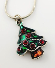 Christmas necklace crystal for sale  Bay City