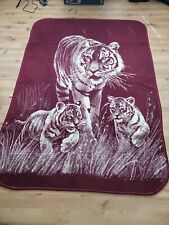 Cobertor Vintage San Marcos Grande Tigres Borgonha comprar usado  Enviando para Brazil
