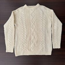 Vintage W. Bill Bond Street London Fisherman Wool Knit Sweater - Men’s XL for sale  Shipping to South Africa