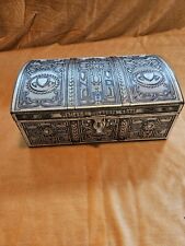 Used, Vintage Victoria Biscuit Co. Holland Treasure Chest Biscuit Tin Missing Latch for sale  Shipping to South Africa