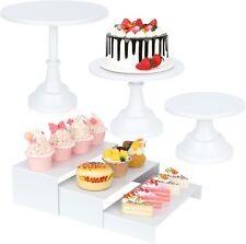 Used, 6PCS Cake Stand Set White Metal Cake Stands for Party, Dessert Table Display Set for sale  Shipping to South Africa