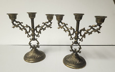 Brass triple candelabra for sale  Willoughby