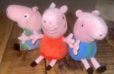 Lote de 3 paquetes de juguetes de peluche Peppa Pig Pepa segunda mano  Embacar hacia Argentina