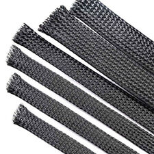 Black braided sleeving for sale  Shipping to Ireland