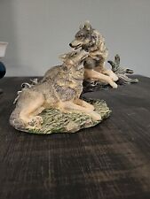 Pair wolves resin for sale  Alvin