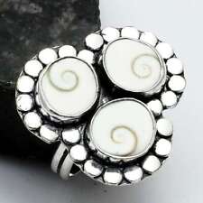 Shiva Eye Gemstone Ethnic Handmade Three Stone Ring Jewelry US Size-7 AR 33539 for sale  Shipping to South Africa
