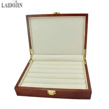 Caixa de abotoaduras capacidade 20 pares anel de joias de luxo caixas de presente caixa de madeira pintada comprar usado  Enviando para Brazil