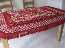 Vintage chenille tablecloth for sale  ABERGAVENNY
