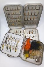 Used, Lot of 3 Pre-owned Wheatley Metal Fly Fishing Boxes, Leader Box,  Flies, Angling for sale  Shipping to South Africa