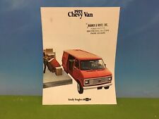 VINTAGE 1971 CHEVY - CHEVROLET VAN   - SALES DEALER BROCHURE  for sale  Shipping to United Kingdom