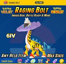 6IV Raging Bolt  Disco índigo  Pokémon Escarlata y Violeta | Listo para la Batalla segunda mano  Embacar hacia Argentina