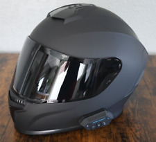 ¡Casco negro para motocicleta con Bluetooth! Casco facial completo, mediano, para hombre/mujer segunda mano  Embacar hacia Argentina
