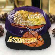 Boné chapéu snapback basquete vintage anos 90 NBA Los Angeles Lakers mexicano bootleg, usado comprar usado  Enviando para Brazil