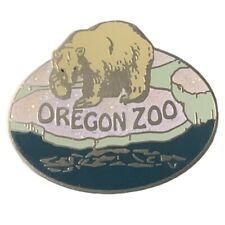 Używany, Vintage Oregon Zoo Niedźwiedź polarny Podróż Pamiątka Przypinka na sprzedaż  Wysyłka do Poland