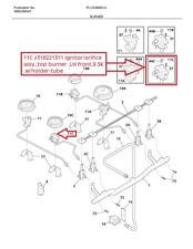 Electrolux- Frigidaire 318221311, Ignitor, Conjunto de Orifício 9,5 BTU Queimador Superior comprar usado  Enviando para Brazil