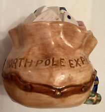 Used, OCI Fitz & Floyd Santa's Mailbag North Pole Express Ceramic Salt Shaker 1993 for sale  San Pedro
