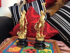 Pair spelter figurines for sale  SUTTON COLDFIELD