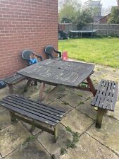 Wooden garden table for sale  BECCLES
