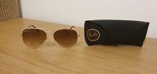 Óculos de sol Ray Ban Aviator RB3025 armação dourada marrom gradiente 001/51 médio 58mm comprar usado  Enviando para Brazil