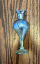 Steven V Correia Signed Art Glass Vase - Pulled Feather Design, used for sale  Shipping to South Africa