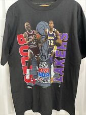 Camiseta Vintage 1991 NBA Finals Lakers vs Bulls Jordan vs Magic Johnson Grande comprar usado  Enviando para Brazil