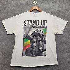 Bob Marley T-Shirt Xl White Stand Up For Your Rights 70s Reggae Music Tee for sale  Lake Elsinore