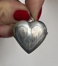 Sterling silver heart usato  Torino